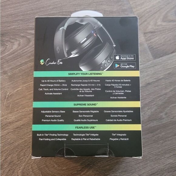 Skullcandy Crusher Evo  XT Wireless Over-Ear Bluetooth Headphones S6EVW-R740 NEW - Picture 2 of 2